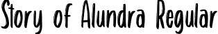 Story of Alundra Regular font - Story of Alundra Free Version.otf