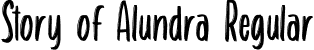 Story of Alundra Regular font - Story of Alundra Free Version.ttf