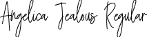 Angelica Jealous Regular font - AngelicaJealous.otf