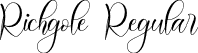 Richgole Regular font - Richgole.ttf