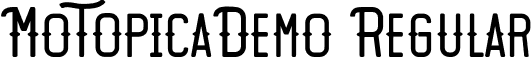 MotopicaDemo Regular font - Motopica.otf