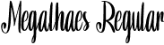 Megalhaes Regular font - Megalhaes.otf