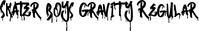 Skater Boys Gravity Regular font - Skater Boys Gravity TTF.ttf