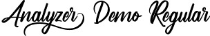 Analyzer Demo Regular font - AnalyzerDemoRegular.ttf