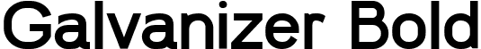 Galvanizer Bold font - Galvanizer-Bold.ttf