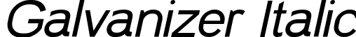 Galvanizer Italic font - Galvanizer-Italic.otf