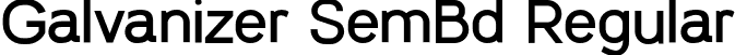 Galvanizer SemBd Regular font - Galvanizer-SemiBold.otf