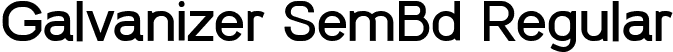 Galvanizer SemBd Regular font - Galvanizer-SemiBold.ttf