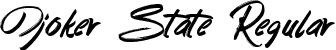 Djoker State Regular font - Djoker State.ttf