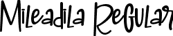 Mileadila Regular font - Mileadila.ttf