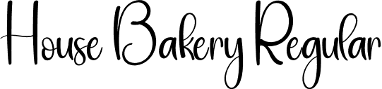 House Bakery Regular font - House-Bakery.otf