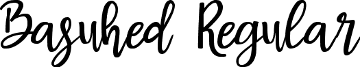 Basuhed Regular font - Basuhed.otf