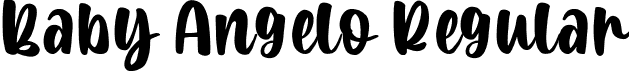 Baby Angelo Regular font - baby angelo.jpg.ttf