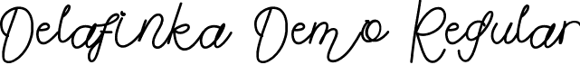 Delafinka Demo Regular font - DelafinkaDemoRegular.ttf