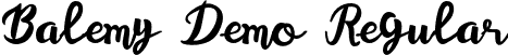 Balemy Demo Regular font - Balemy.otf