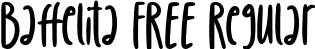 Baffelita FREE Regular font - Baffelita FREE.otf