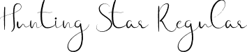 Hunting Star Regular font - HuntingStar.otf