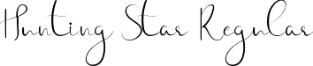 Hunting Star Regular font - HuntingStarRegular.ttf