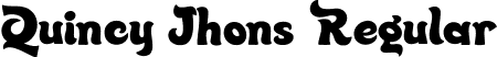 Quincy Jhons Regular font - QuincyJhons.ttf