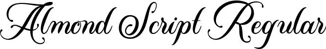 Almond Script Regular font - Almond Script.otf