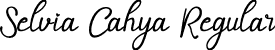 Selvia Cahya Regular font - Selvia Cahya OTF.otf