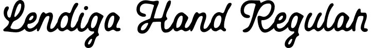 Lendiga Hand Regular font - Lendiga-Hand.otf