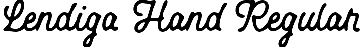 Lendiga Hand Regular font - Lendiga-Hand.ttf