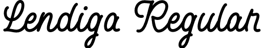 Lendiga Regular font - Lendiga.otf