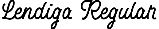 Lendiga Regular font - Lendiga.ttf