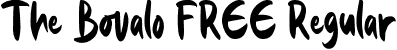 The Bovalo FREE Regular font - The Bovalo FREE.otf