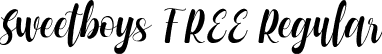 Sweetboys FREE Regular font - Sweetboys FREE.ttf