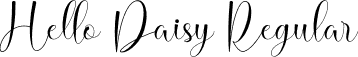 Hello Daisy Regular font - HelloDaisy.otf