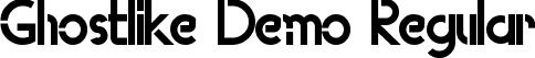 Ghostlike Demo Regular font - GhostlikeDemoRegular.ttf