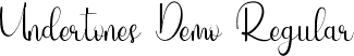 Undertones Demo Regular font - UndertonesDemoRegular.ttf