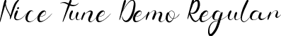 Nice Tune Demo Regular font - NiceTuneDemoRegular.ttf