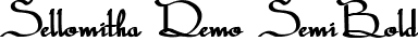 Sellomitha Demo SemiBold font - Sellomitha Demo.ttf