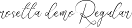rosetta demo Regular font - Rosetta reguler demo.ttf