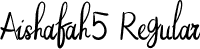 Aishafah5 Regular font - Aishafah.otf