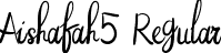 Aishafah5 Regular font - Aishafah.ttf