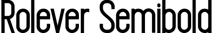 Rolever Semibold font - Rolever-Semibold.otf