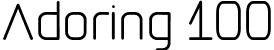 Adoring 100 font - Adoring.otf