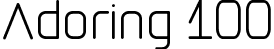 Adoring 100 font - Adoring.ttf