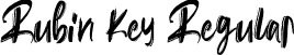 Rubin Key Regular font - Rubin Key.ttf