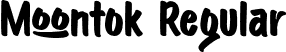 Moontok Regular font - Moontok-Regular.otf