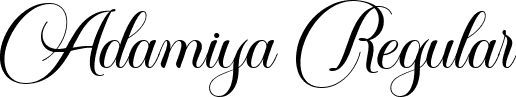 Adamiya Regular font - Adamiya.ttf