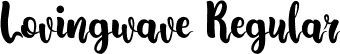 Lovingwave Regular font - Lovingwave_1.ttf