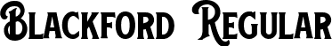 Blackford Regular font - Blackford.ttf