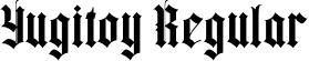 Yugitoy Regular font - Yugitoy.otf