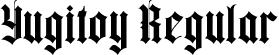 Yugitoy Regular font - Yugitoy.ttf