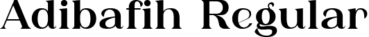 Adibafih Regular font - Adibafih.ttf